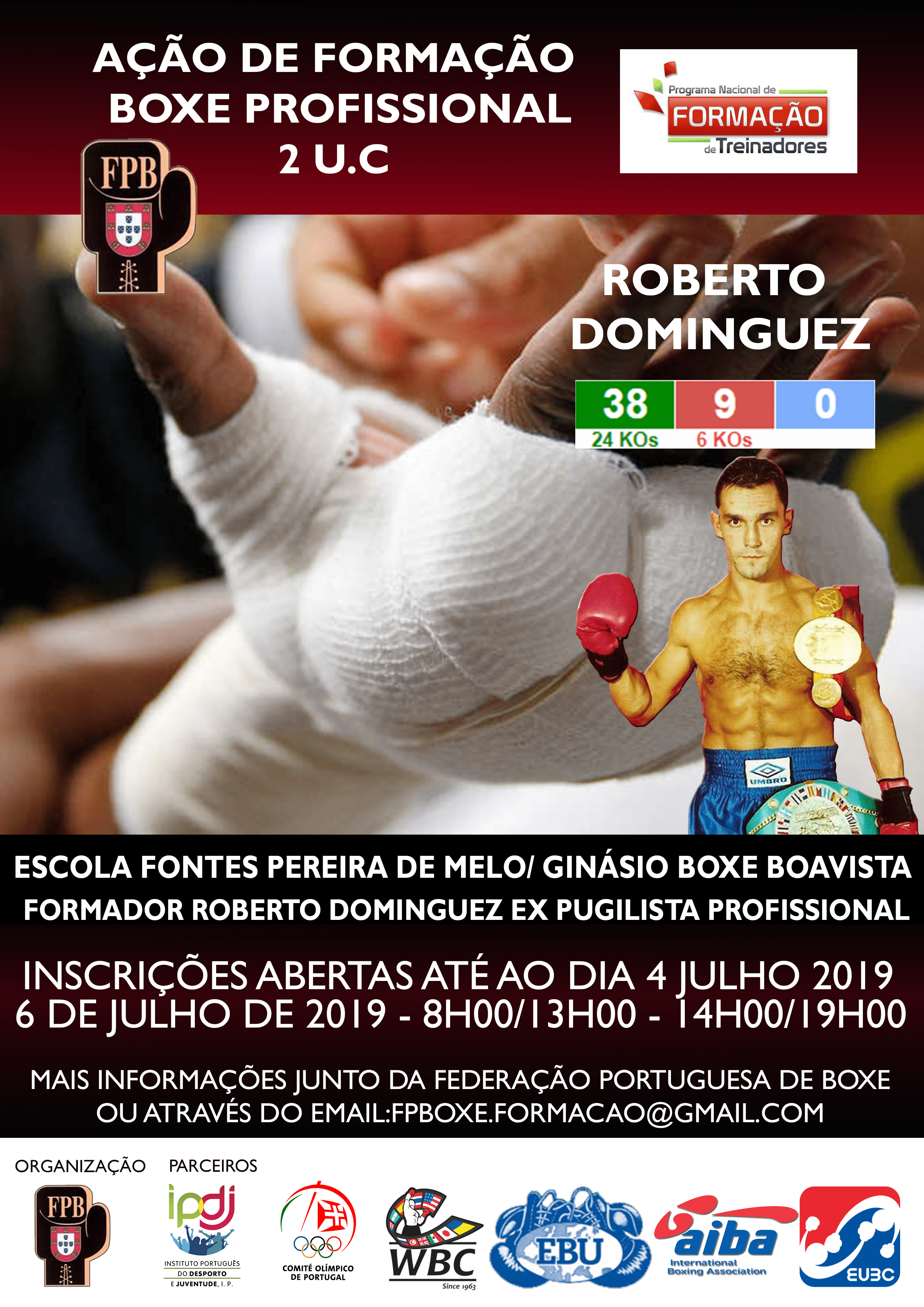 Ação de formação em boxe profissional Ação de formação em boxe profissional